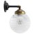 Clear Glass Vintage Industrial Brass Cast Iron Sconces Wall Lights For Sale - Image 6 of 6