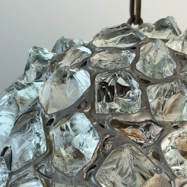 Antique Art Nouveau Style Chandelier with Chains, Austria, 1890s For Sale - Image 17 of 18