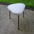 3 lovely stools recently rehabbed in white textured Barkcloth. The rubber glides have been replaced. Plus new foam and a...