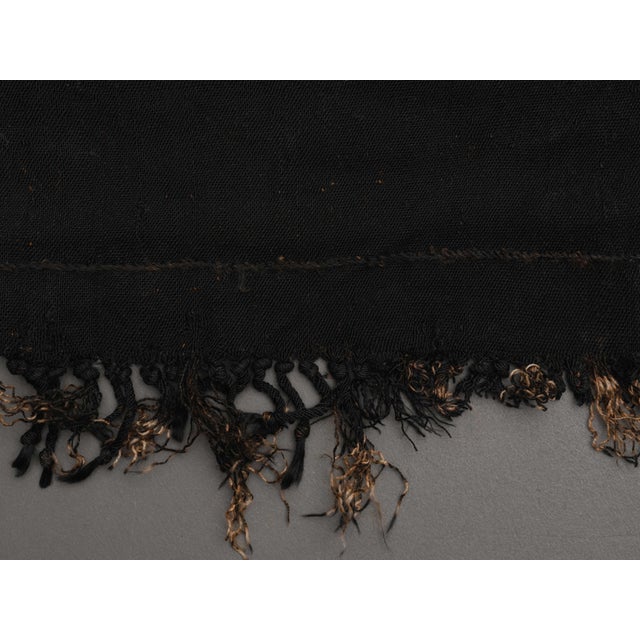 1970s 1970s Vintage Handmade Wool Cotton Red Green Runner Rug For Sale - Image 5 of 11