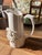 1970s White Ceramic Floral Vintage Pitcher For Sale - Image 5 of 6