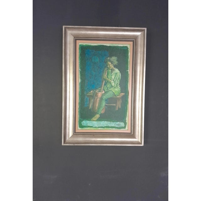 Elpedio Robinson “When Time Stands Still” Expressionist Acrylic on Canvas Painting, Signed For Sale - Image 11 of 11