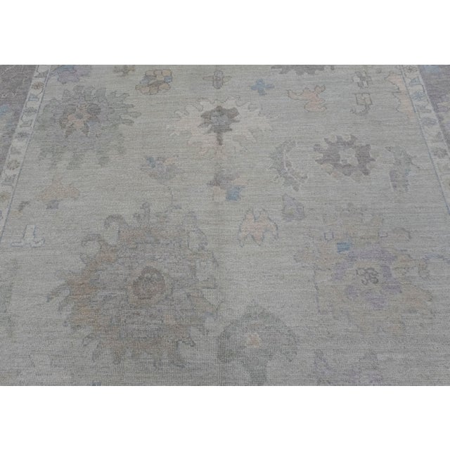 Early 21st Century Turkish Oushak Rug 8'7" x 10'2" For Sale - Image 5 of 8