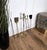 Vintage Italian Four-Piece Brass Fireplace Fire Tool Set with Stand, 1980s For Sale - Image 4 of 7