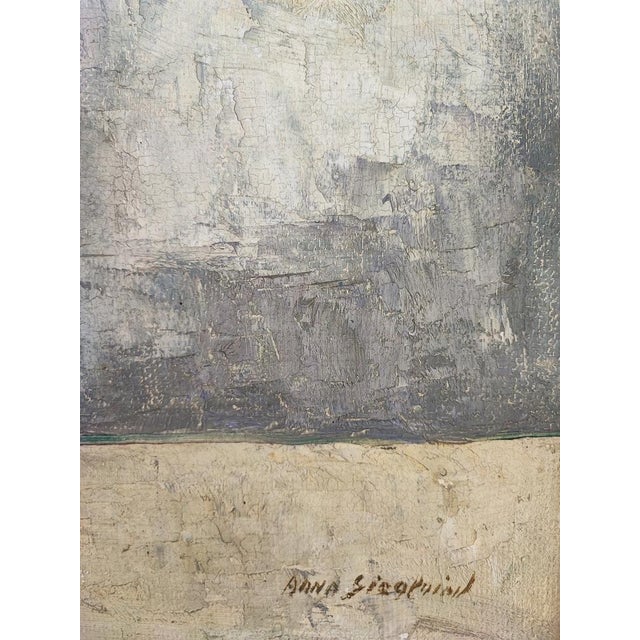 Modern Arne Siegfried, Cactus en fleurs, Oil on Wood, Framed For Sale - Image 3 of 10