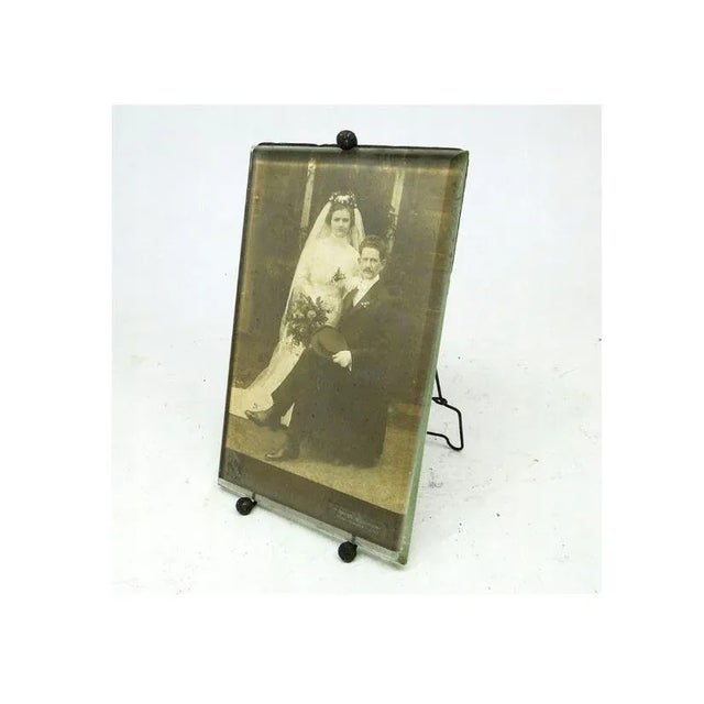 Metal Art Nouveau Frame, Former Austro-Hungarian Empire, 1890s For Sale - Image 7 of 7