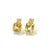 Bochic "Orient" Lemon Topaz & White Topaz Earrings Set In 18K Gold & Silver Natural Lemon Topaz - 6 carat Natural White...