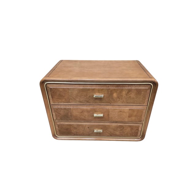 Mid Century Modern Headboard and Nightstands Set by American of Martinsville For Sale - Image 9 of 12