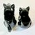 1950s 1950s Vintage Americana Boho Chic Majolica Black Cat Cream and Sugar - Set of 2, Halloween. For Sale - Image 5 of 13