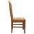 1950s Vintage Renaissance Style Italian Carved Walnut and Straw Dining Chairs, 1950s, Set of 12 For Sale - Image 5 of 15
