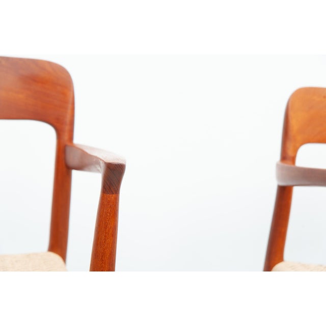 Vintage Model 56 Teak Chairs by Niels Otto Møller for J. L. Møller Furniture Factory, 1950s, Set of 2 For Sale - Image 13 of 18
