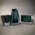 Carrara Polished Green Glass Vase, 3" For Sale - Image 4 of 6