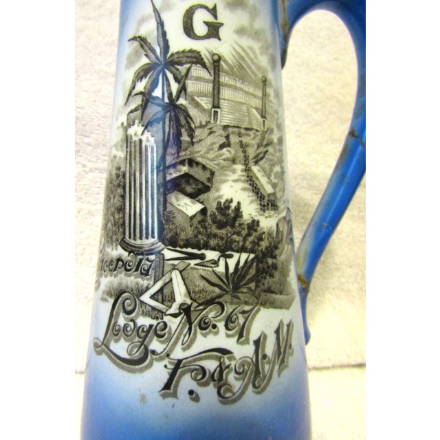 1910s Antique Thomas Maddock's and Sons 1913 Concordia Lodge No. 67 Pitcher For Sale - Image 5 of 8