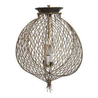 Italian Cage Pendant Light For Sale
