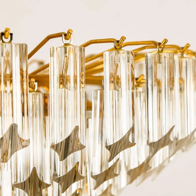 Metal Large Six-Tier Crystal Chandelier from Mazzega, 1960s For Sale - Image 7 of 11