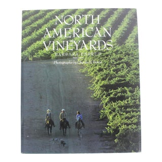 1988 North American Vineyards Hard Cover Coffee Table Book Green Linen With Dust Jacket For Sale