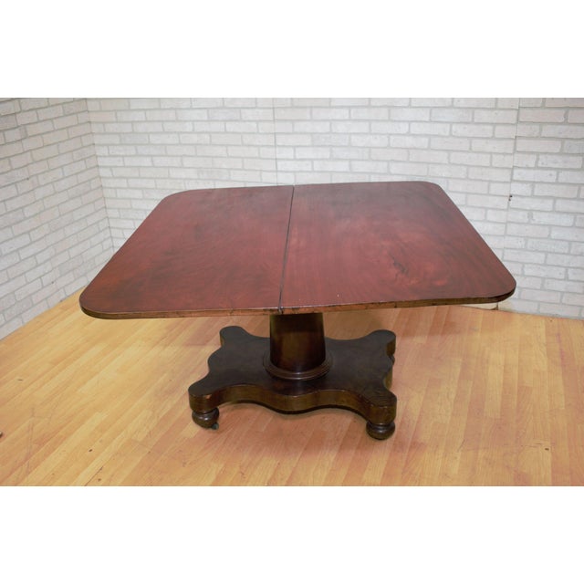 Vintage Folding Game Table on Casters Chairish