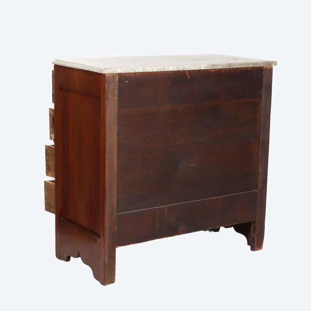Renaissance Revival Carved Walnut & Marble Dresser C1890 For Sale - Image 9 of 12