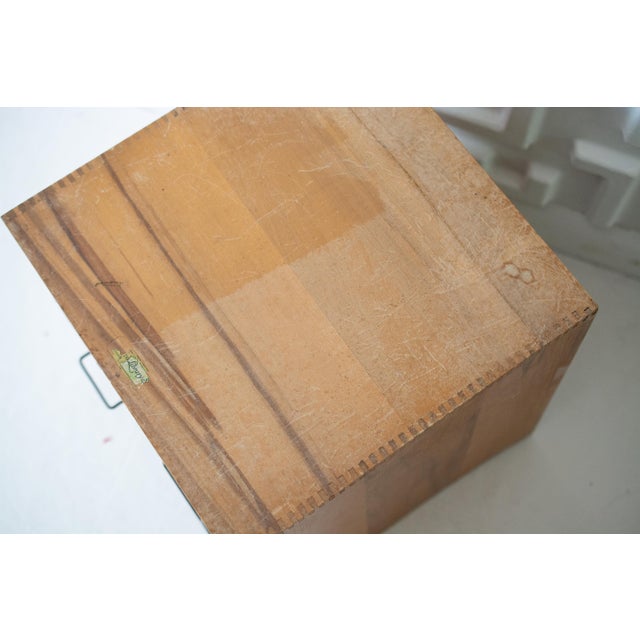 1960s Midcentury Apothecary Card Catalog Cabinet For Sale - Image 9 of 11