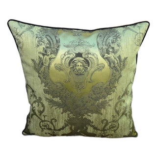 Neoclassical Medusa Medallion Cushion Cover For Sale