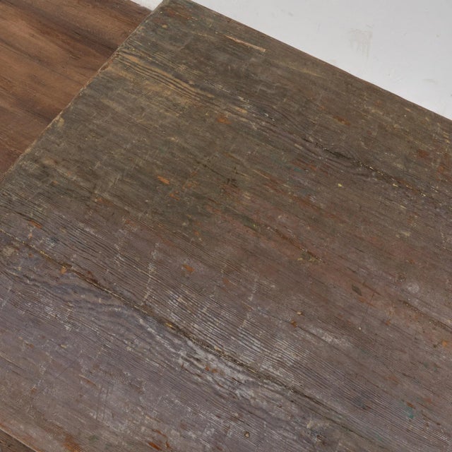 Original Gray Painted Pine Swedish Side Table, Circa 1820-40 For Sale - Image 6 of 11