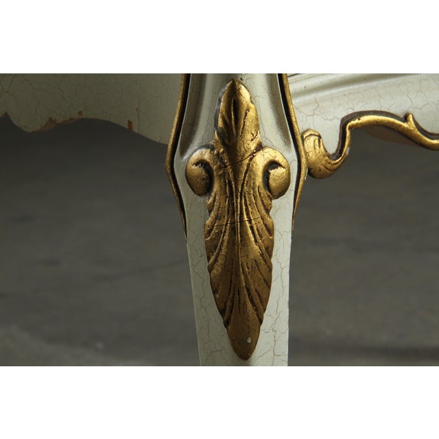 Gold Vintag Venetian Nightstands in Painted Wood, 1950s, Set of 2 For Sale - Image 8 of 18