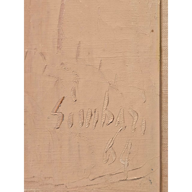 Nicola Simbari - Saffron Daydream - 1964 Oil Painting For Sale - Image 11 of 12