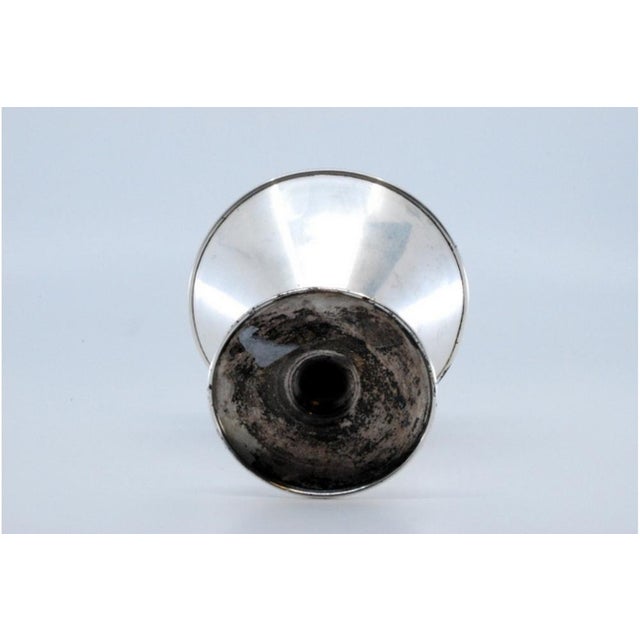 Plain Silver Ice Cream Bowl with Frieze Base For Sale - Image 3 of 8