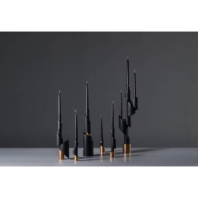 Ashes to Ashes B6 Bronze Candleholder by William Guillon For Sale - Image 4 of 18