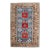 19th Century Zabihi Collection Blue Karaghashli Caucasian Rug - 3'8" x 4'9" For Sale