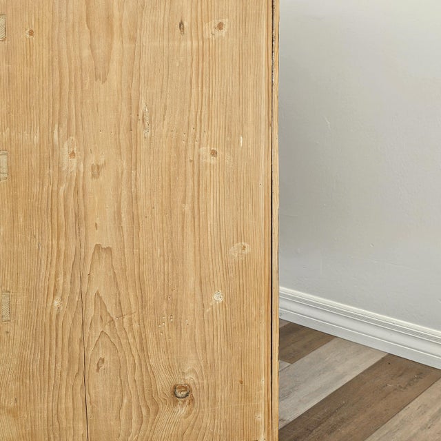 Beige Antique English Pine Chest of Drawers / Dresser - Circa 1870 For Sale - Image 8 of 17