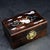 Chinoiserie 1980s Hardwood Jewelry Box With Mother of Pearl Inlay & Brass Lock, Chinoiserie Keepsake Box For Sale - Image 3 of 9
