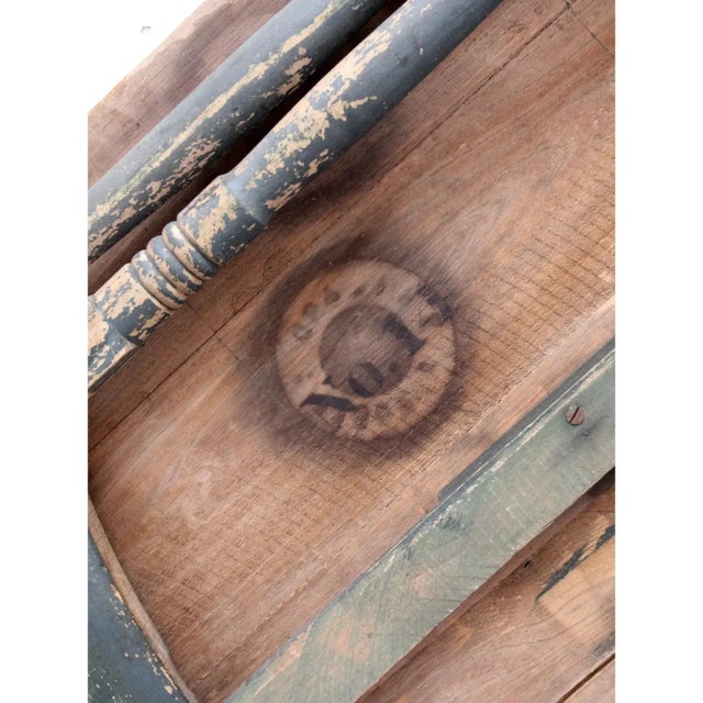 Antique Painted Wood Folding Table For Sale - Image 13 of 13