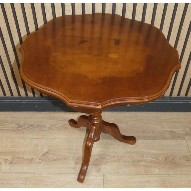 Light Round Side Table For Sale - Image 5 of 12