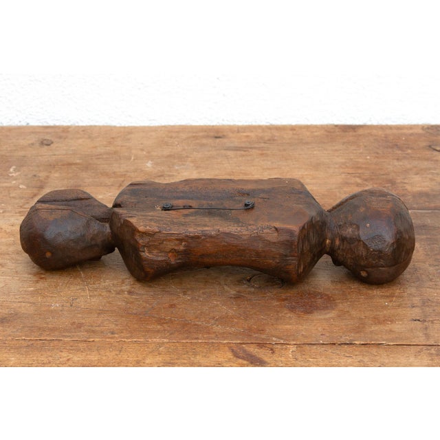 Antique African Luba Carved Headrest For Sale In Los Angeles - Image 6 of 7