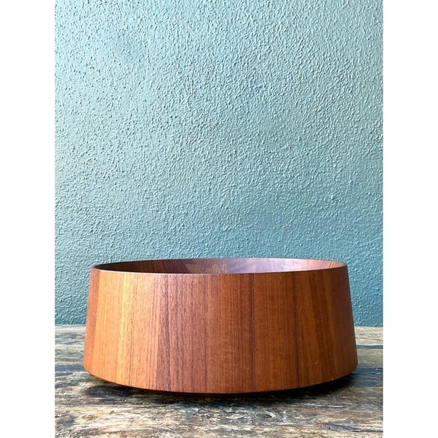 Vintage Nambe Teak Wood Salad Bowl For Sale - Image 11 of 12