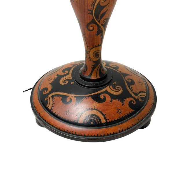 Dutch Art Deco Batik Floor Lamp by Hans Steinpatz, 1920s For Sale - Image 13 of 17