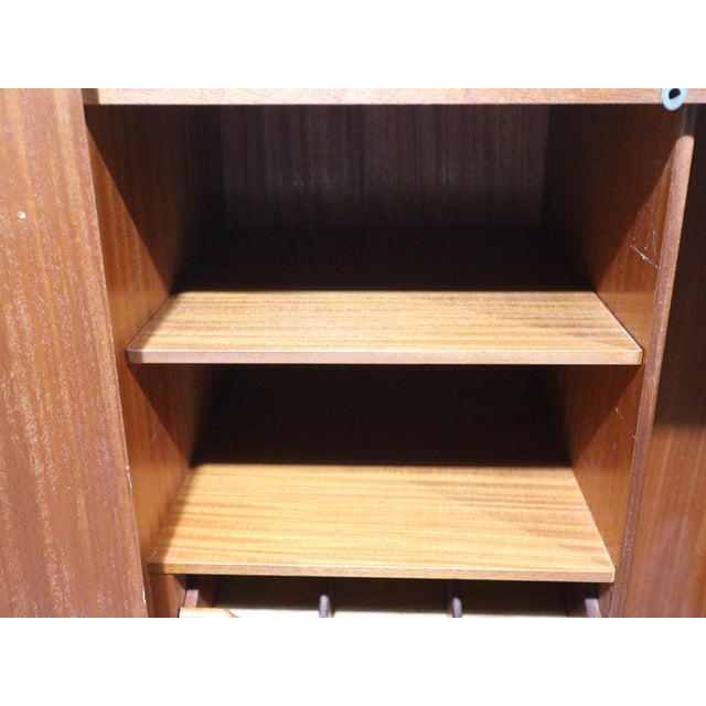 Mid 20th Century Mid Century Modern Vintage Blonde Double G Plan Armoire Wardrobe For Sale - Image 5 of 15