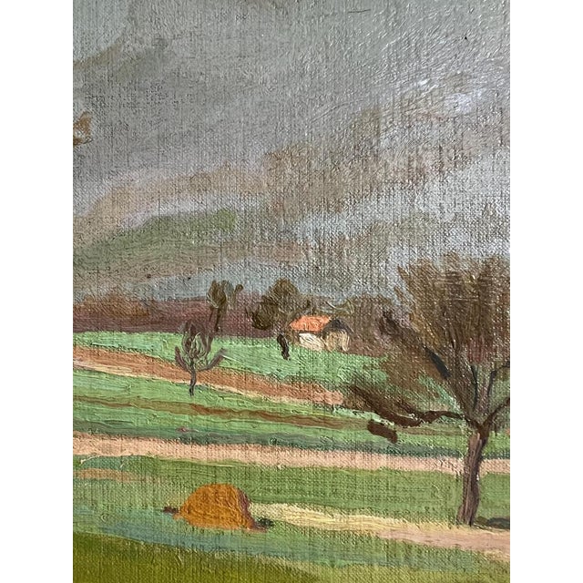 Armand Cacheux, Campagne et vaches dans le champ, Oil on Canvas For Sale - Image 7 of 16