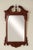 High Quality American Made Vintage Cherry Accent Mirror with Beveled Glass and Carved Acorn Finial