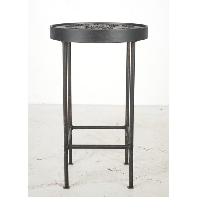 2020s Wichita Water Dept. Water Meter Metal Stool or Side Table Stand For Sale - Image 5 of 9
