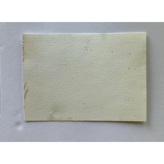 Traditional Signed Original Watercolor Seascape “By the Dock of the Bay” For Sale - Image 3 of 3