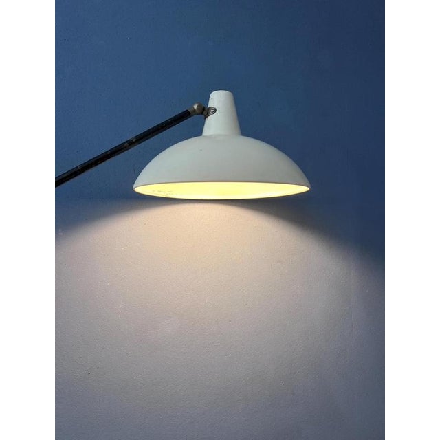 Vintage Anvia Floor Lamp in White by J.J.M. Hoogervorst For Sale - Image 6 of 13