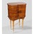 This Art Deco-style bar cabinet with swing doors features a refined burl wood structure with elegant metal details and a...