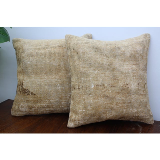 Turkish Vintage Rug Decorative Pillow Cover - 17"x17" For Sale - Image 13 of 13