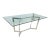 Attributed to Mitchell Gold + Bob Williams Modern Glass-Top Dining Table For Sale
