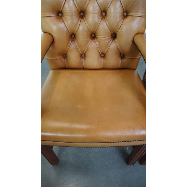 Chesterfield Chairs in Cowhide Leather, Set of 2 For Sale - Image 5 of 18