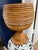 Brown Vintage 1970s Italian Pencil Reed Rattan Footed Planter For Sale - Image 8 of 8