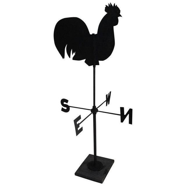 Rooster Weathervane in Tin and Iron on Mount For Sale - Image 12 of 12
