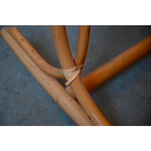 Wood Vintage Rattan Rocking Chair, 1960s For Sale - Image 7 of 13